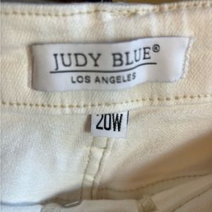Judy Blue white wide leg crop jeans size 20W